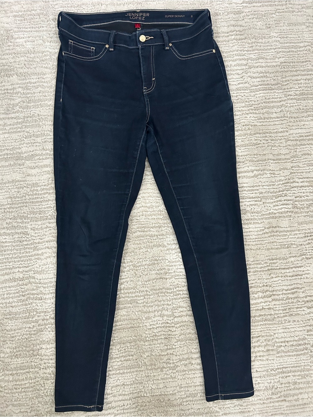 Jennifer Lopez Navy Super Skinny Jeans
